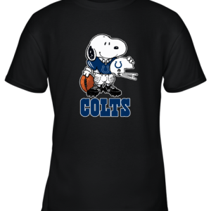 Snoopy A Strong And Proud Indianapolis Colts Player NFL Youth T-Shirt –