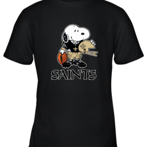 Snoopy A Strong And Proud New Orleans Saints Player NFL Youth T-Shirt –