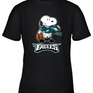 Snoopy A Strong And Proud Philadelphia Eagles Player NFL Youth T-Shirt –