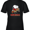 Snoopy A Strong And Proud San Francisco 49ers Player NFL Youth T-Shirt –