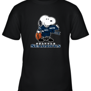 Snoopy A Strong And Proud Seattle Seahawks Player NFL Youth T-Shirt –