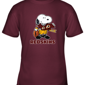 Snoopy A Strong And Proud Washington Redskins Player NFL Youth T-Shirt –