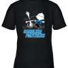 Snoopy And Charlie Brown Happy Carolina Panthers Fans Youth T-Shirt –