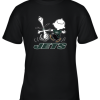 Snoopy And Charlie Brown Happy New York Jets Fans Youth T-Shirt –