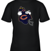 Snoopy And Woodstock Resting On Chicago Bears Helmet Youth T-Shirt –