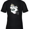 Snoopy And Woodstock Resting On New York Jets Helmet Youth T-Shirt –