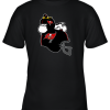 Snoopy And Woodstock Resting On Tampa Bay Buccaneers Helmet Youth T-Shirt –