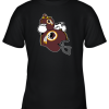 Snoopy And Woodstock Resting On Washington Redskins Helmet Youth T-Shirt –