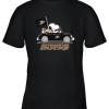 Snoopy And Woodstock Ride The Aheim Ducks Car NhL Youth T-Shirt –