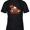 Snoopy And Woodstock Ride The Chicago Bears Car NFL Youth T-Shirt –
