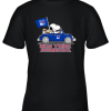 Snoopy And Woodstock Ride The New York Rangers Car NHL Youth T-Shirt –