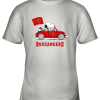 Snoopy And Woodstock Ride The Tampa Bay Buccaneers Car NFL Youth T-Shirt –
