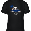 Snoopy And Woodstock Ride The Toronto Mapple Leafs Car NHL Youth T-Shirt –