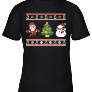 Snoopy And Woodstock Ugly Christmas Youth T-Shirt –