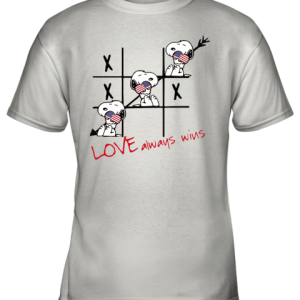 Snoopy Tic Tac Toe American Love Always Win Youth T-Shirt –