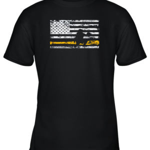 Softball Catcher Shirts Baseball Catcher American Flag Youth T-Shirt –