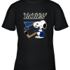 St. Louis Blues Ice Hockey Broken Teeth Snoopy NHL Youth T-Shirt –
