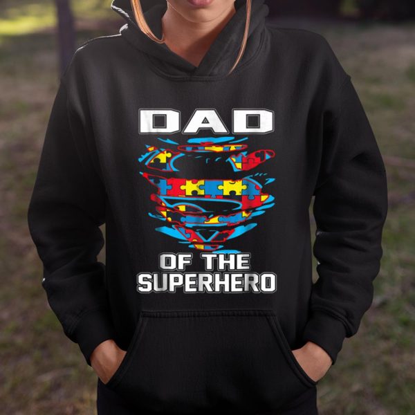 Super Dad Tshirt Autism Awareness Gift Father Superhero T Shirt  Itees Global