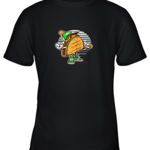 Taco Baseball Shirt Baseball Playing Taco Youth T-Shirt –