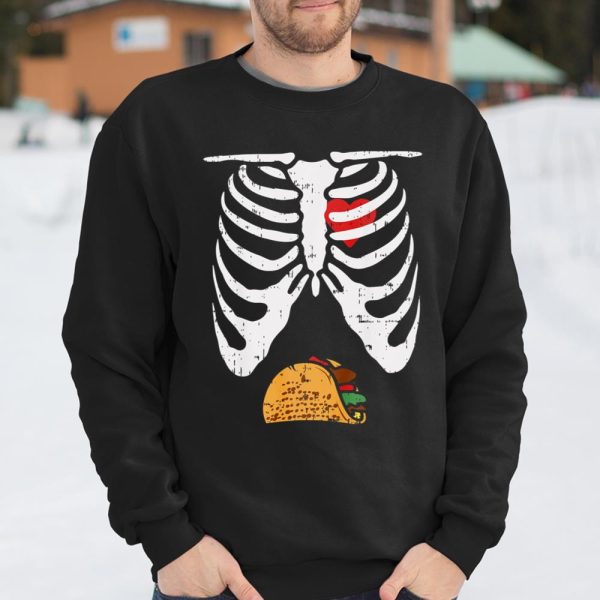 Tacos Halloween Skeleton Pregnancy Tacos Xray Soon To Be Dad T Shirt  Itees Global