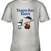 Tampa Bay Rays Let’s Play Baseball Together Snoopy MLB Youth T-Shirt –