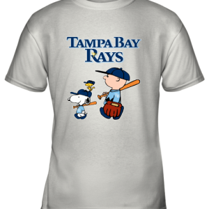 Tampa Bay Rays Let’s Play Baseball Together Snoopy MLB Youth T-Shirt –
