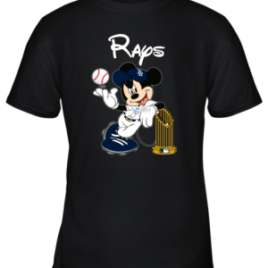 Tampa Bay Rays Mickey Taking The Trophy MLB 2019 Youth T-Shirt –