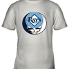 Tampa Bay Rays The Grateful Dead Baseball Mlb Mashup Youth T-Shirt –