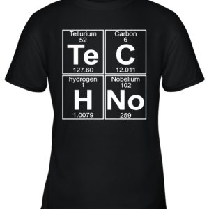 Tellurium Carbon Hydrogen Nobelium Chemical Techno Char Youth T-Shirt –