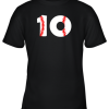 Tenth Birthday 10th BASEBALL Shirt Number 10 Born In 2009 Youth T-Shirt –