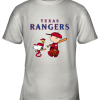 Texas Rangers Let’s Play Baseball Together Snoopy MLB Youth T-Shirt –