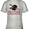 The Atlanta Falcons Joe Cool And Woodstock Snoopy Mashup Youth T-Shirt –