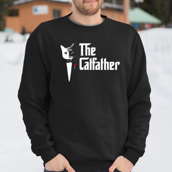 The CatFather T Shirt Father Of Cats T Shirt Funny Cat Dad T Shirt  Itees Global