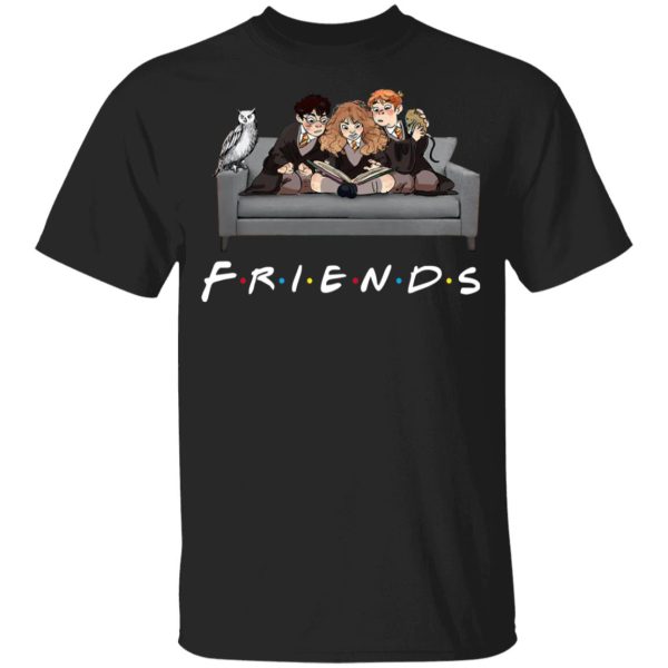 The Golden Trio FRIENDS Harry Potter Hermione & Ron Youth T-Shirt –