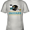The Jacksonville Jaguars Joe Cool And Woodstock Snoopy Mashup Youth T-Shirt –