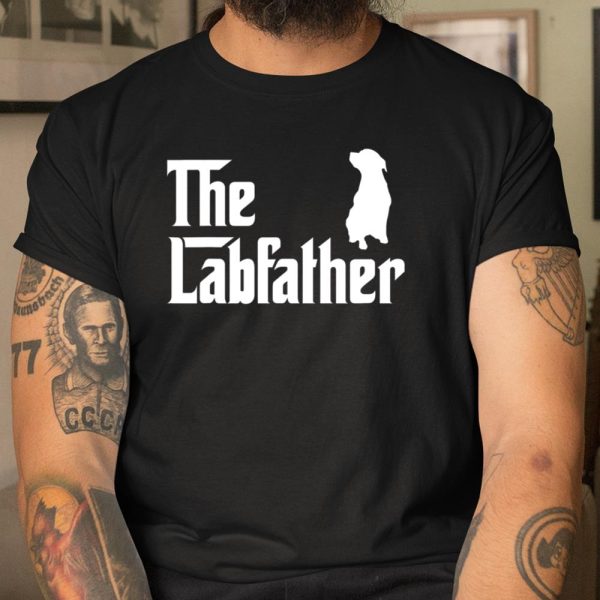 The Lab Father T Shirt Funny Labrador Dad Gift T Shirt  Itees Global