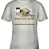 The New Orleans Saints Joe Cool And Woodstock Snoopy Mashup Youth T-Shirt –