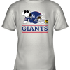 The New York Giants Joe Cool And Woodstock Snoopy Mashup Youth T-Shirt –