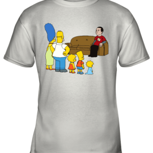 The Simpsons Family And Sheldon Cooper Mashup Youth T-Shirt –