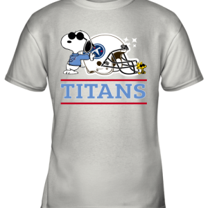 The Tennessee Titans Joe Cool And Woodstock Snoopy Mashup Youth T-Shirt –
