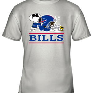 The buffalo Bills Joe Cool And Woodstock Snoopy Mashup Youth T-Shirt –
