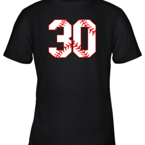 Thirtieth Birthday Party 30th Baseball Shirt Born 1989 Youth T-Shirt –