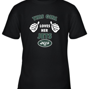 This Girl Loves Her New York Jets Youth T-Shirt –