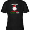 This Is My Christmas Pajama Shirt Gift For Baseball Lover Youth T-Shirt –