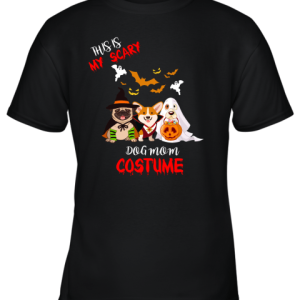 This Is My Crazy Dog Mom Costume Halloween Youth T-Shirt –