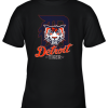 Tiger Mascot Distressed Detroit Baseball T shirt New Youth T-Shirt –