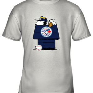 Toronto BLue Jays Snoopy And Woodstock Resting Together MLB Youth T-Shirt –
