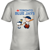 Toronto Blue Jays Let’s Play Baseball Together Snoopy MLB Youth T-Shirt –