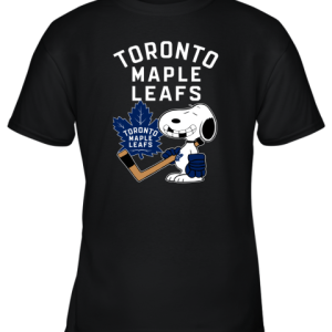 Toronto Maple Leafs Ice Hockey Broken Teeth Snoopy NHL Youth T-Shirt –