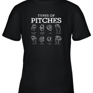 Types Of Pitches Softball Baseball Team Sport Youth T-Shirt –